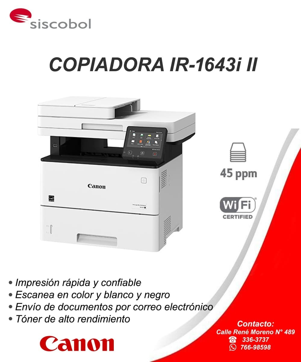 Copiadora Canon imageRUNNER IR-1643i II